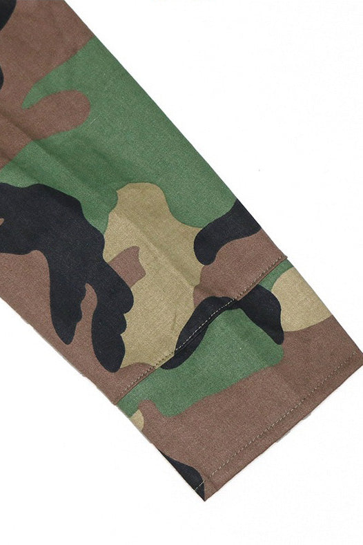 Classic Camo Print Multi-Pocket Jacket