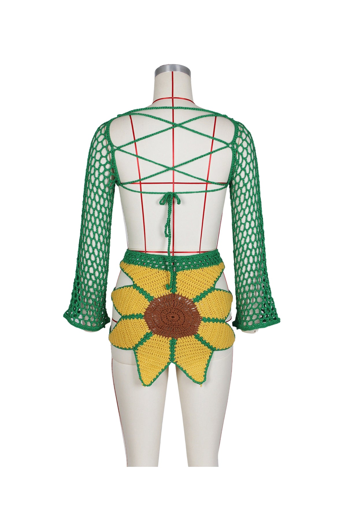 Sunflowers & Sunset Crochet Skirt Set