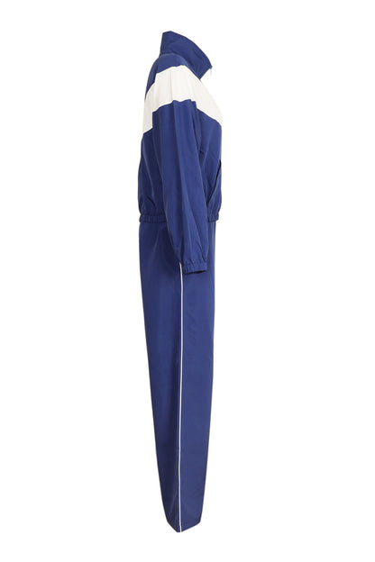 Colorblock Zip Jacket & Straight-Leg Pants Set
