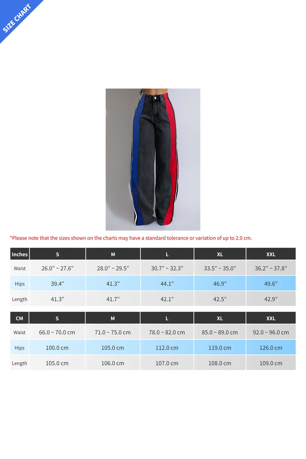 Wide Jeans with Wide Contrast Side Lines-Black