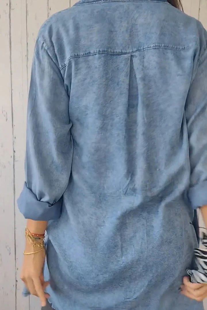 Comfortable Denim Shirt Jacket