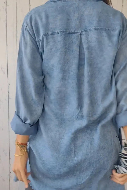 Comfortable Denim Shirt Jacket