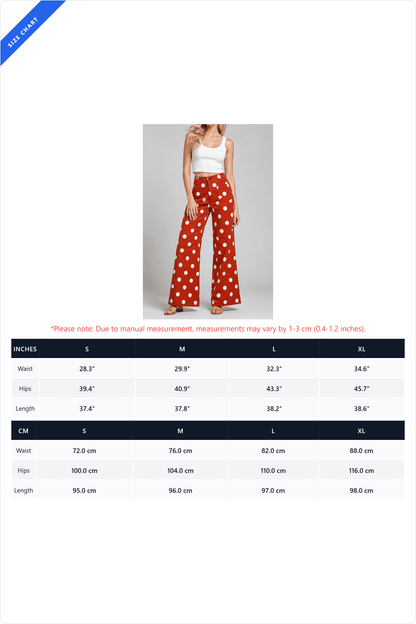 Polka Dot High Rise Wide Leg Jeans