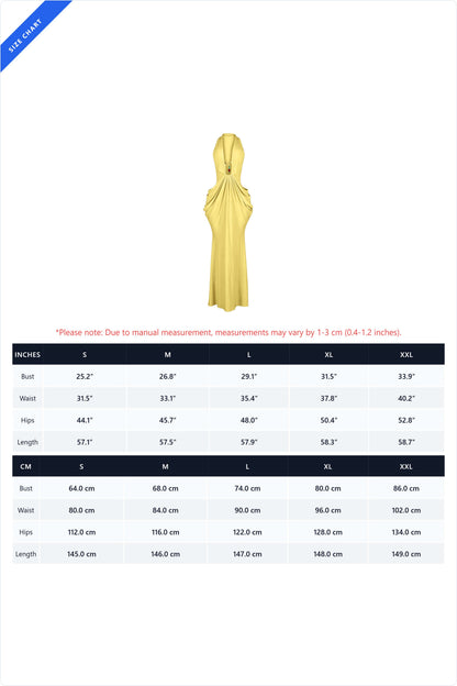 Plunging Halter Beaded Cutout Maxi Dress