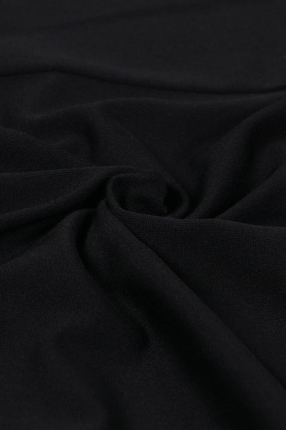 V-Neck Long Sleeve Split Hem Dress