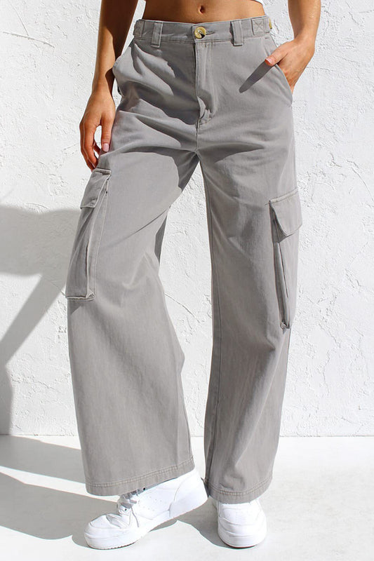 Multi Pocket Cargo Style Women’s Denim Pants