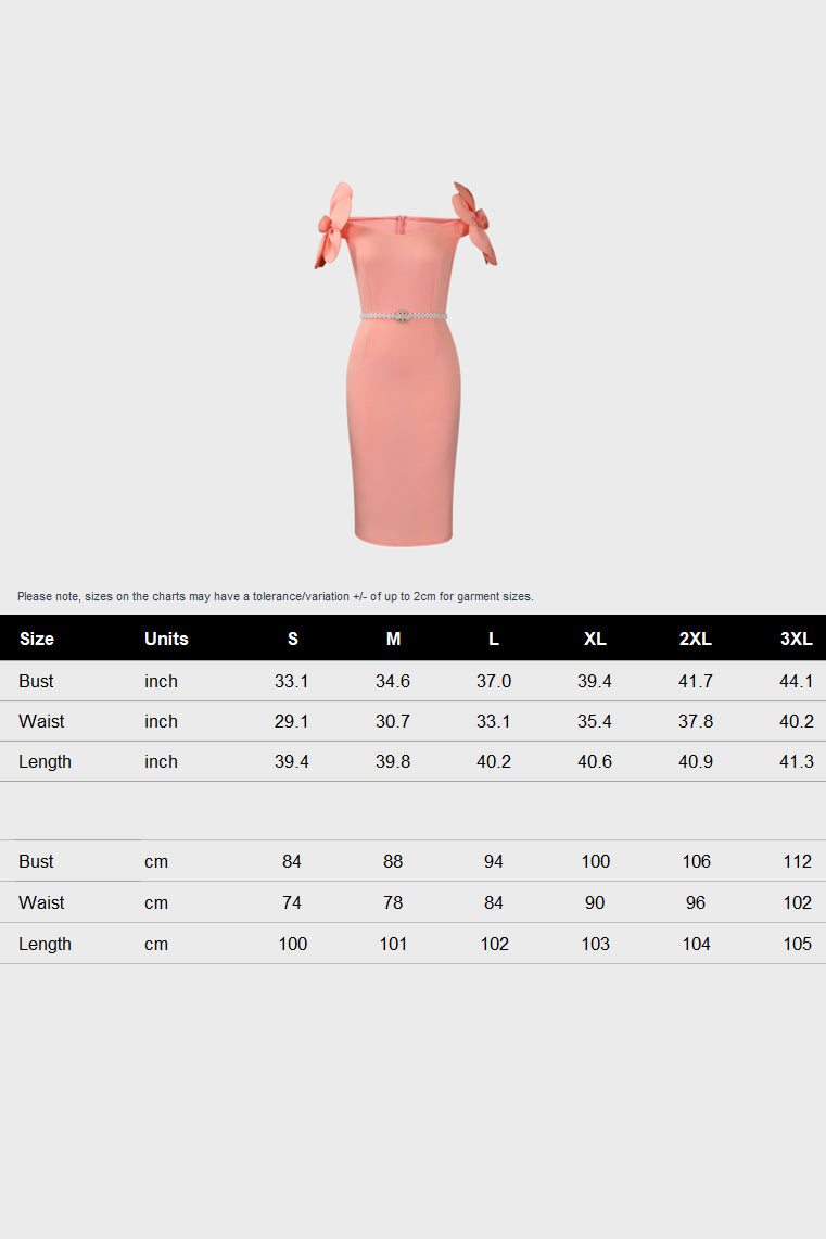 Flower Slim Hip Dress