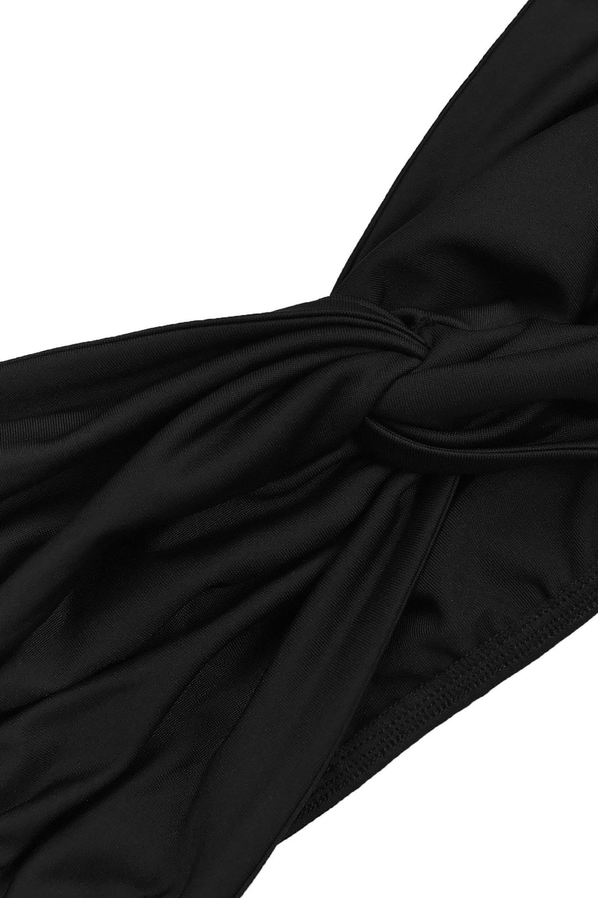 Twist-Front Halter Top & Drape Flare Pant Set