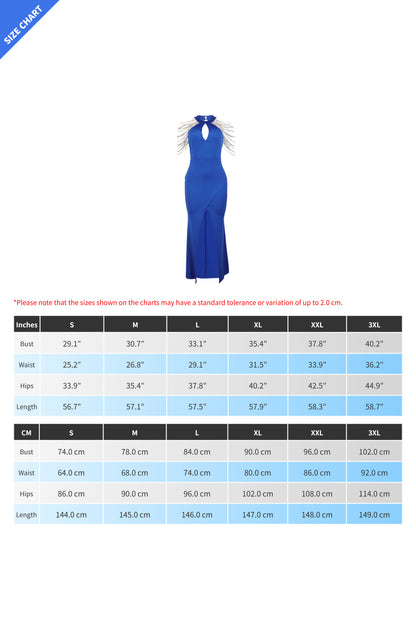 Rhinestone Maxi Dress