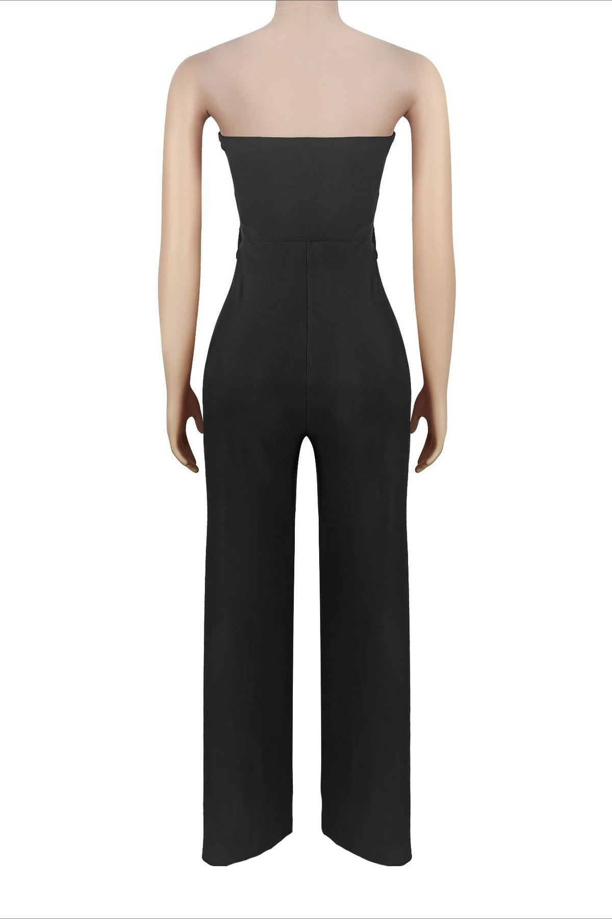 Cutout Bandeau Wide-Leg Jumpsuit