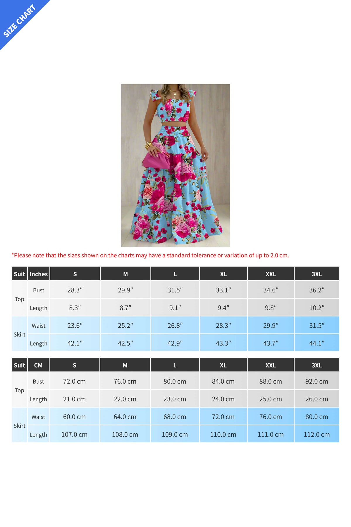 Cami Crop Top with High Waist Skirt Set