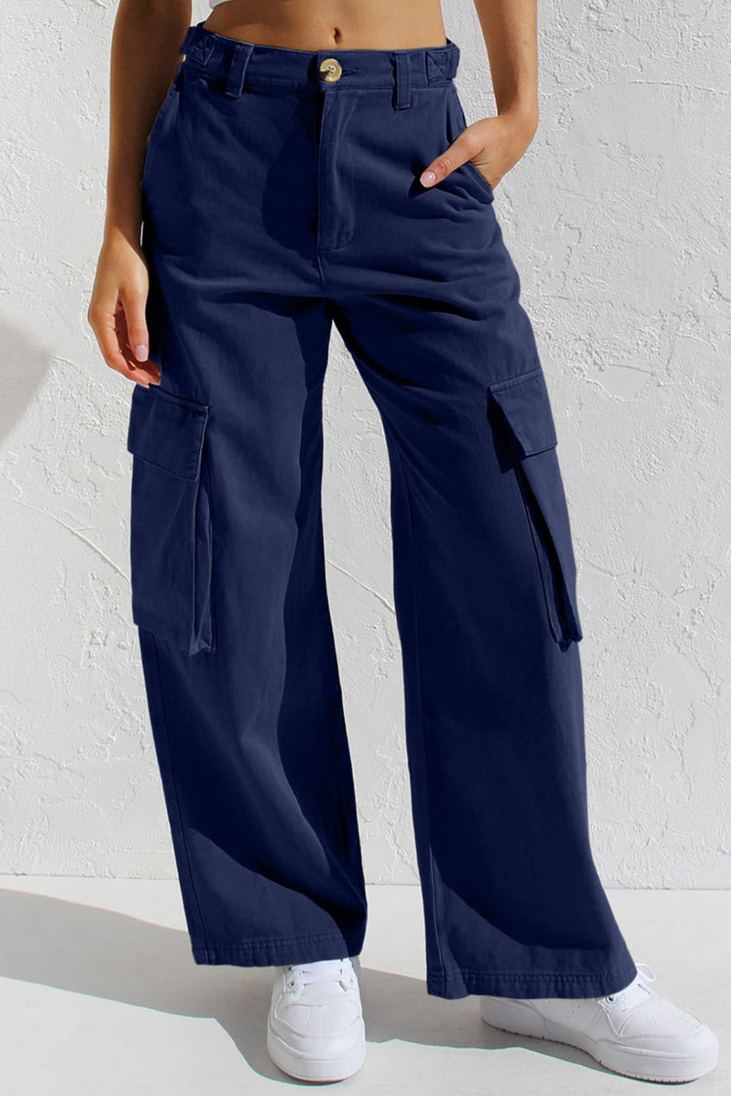 Multi Pocket Cargo Style Women’s Denim Pants