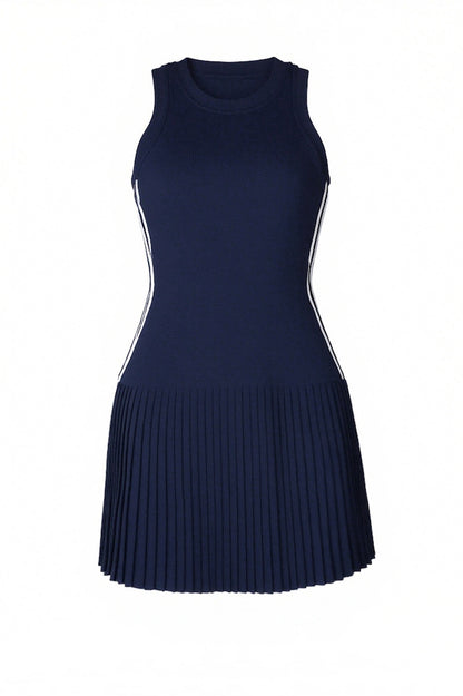 Sleeveless Bodycon Striped Mini Dress