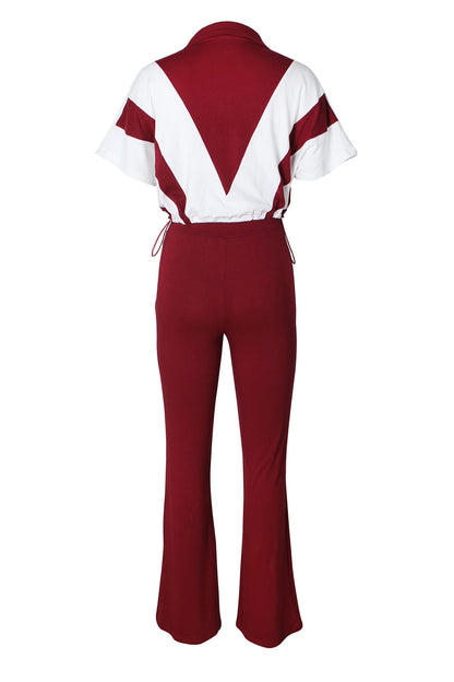 Elastic Waist Colorblock Sport 2-Piece Set