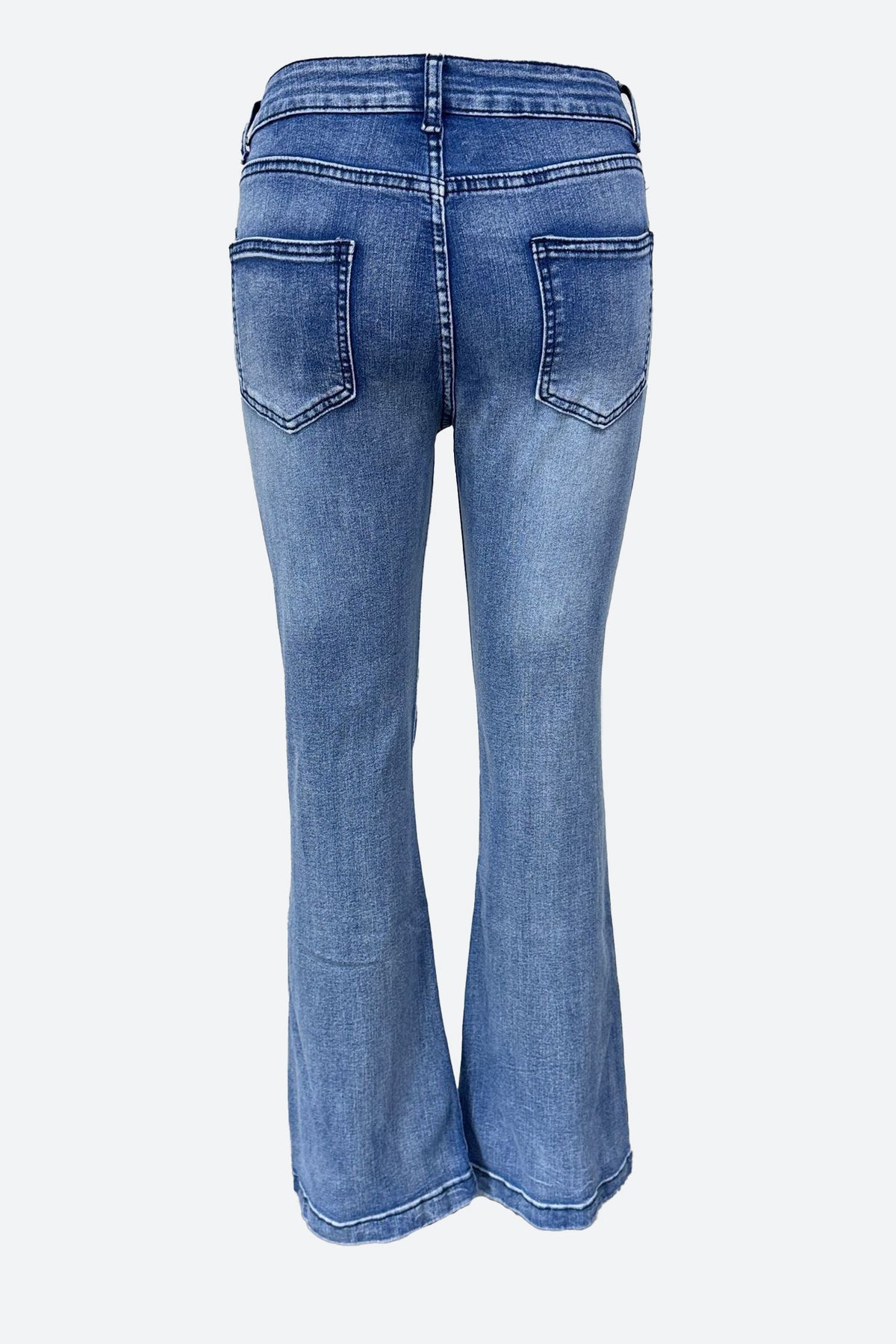 Vintage Denim Flare Leg Jeans