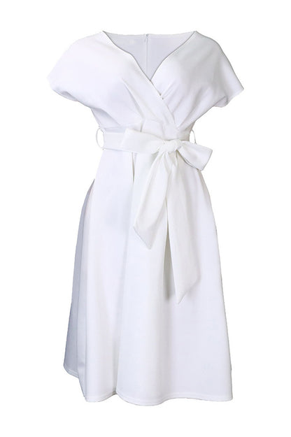 Fallen Shoulder Midi Dress
