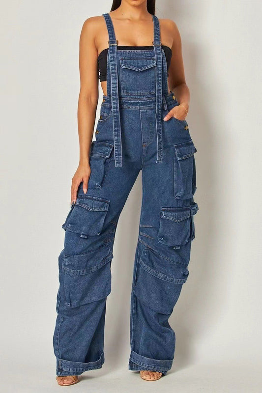 Streetwear Denim Jumpsuit