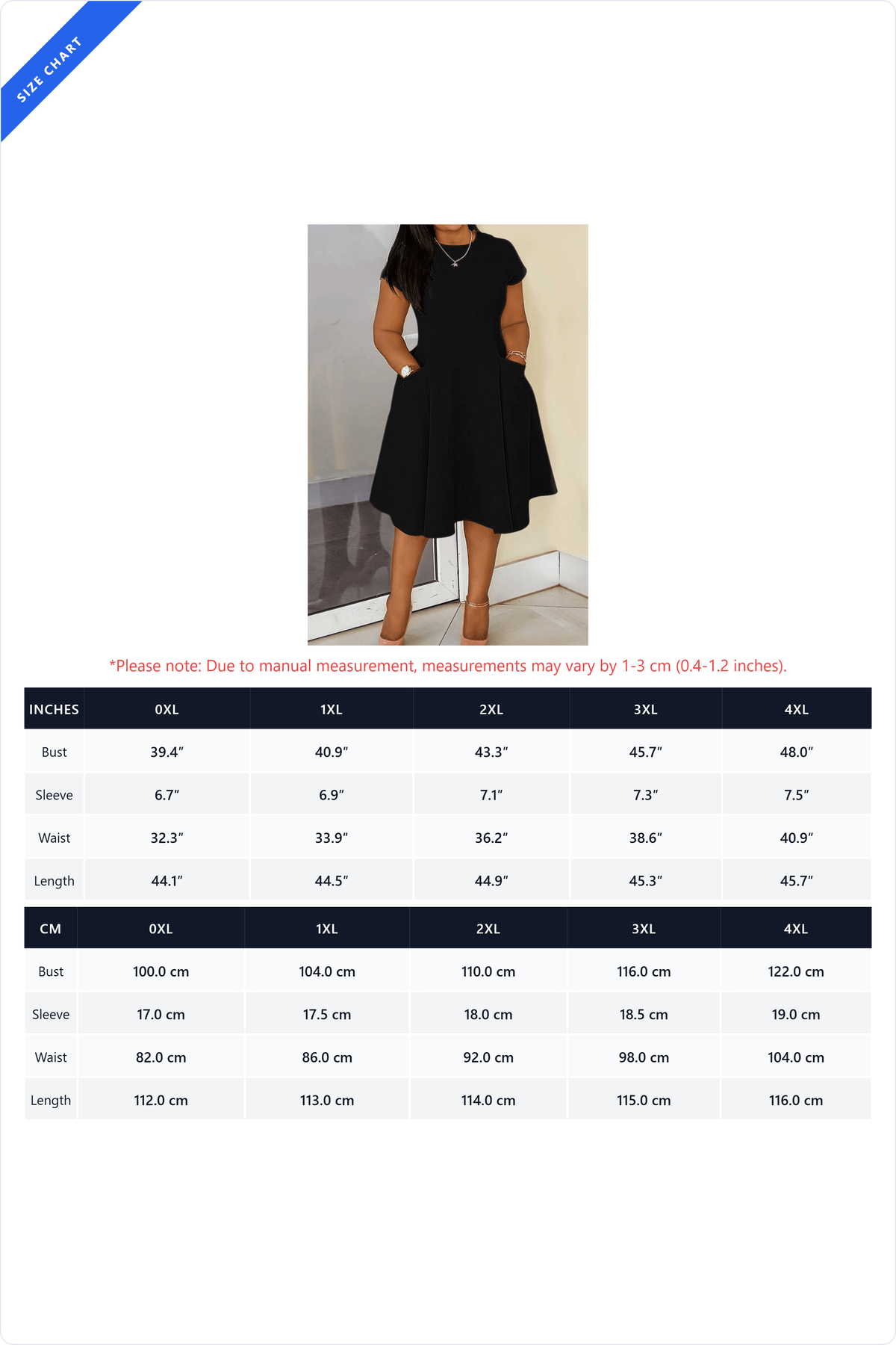 Plus Size Pocket Fit & Flare Dress