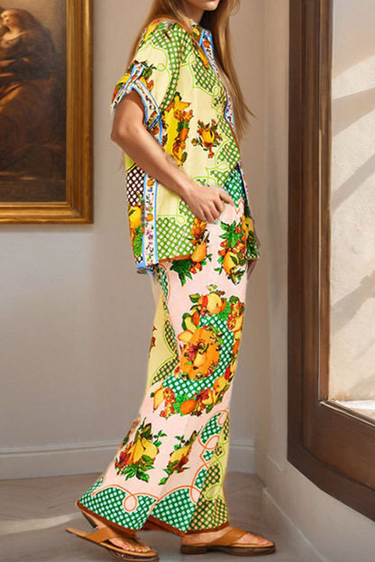 Printed Shirt and Pant Set