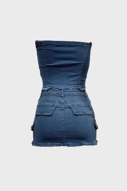 Denim Skirt Sets