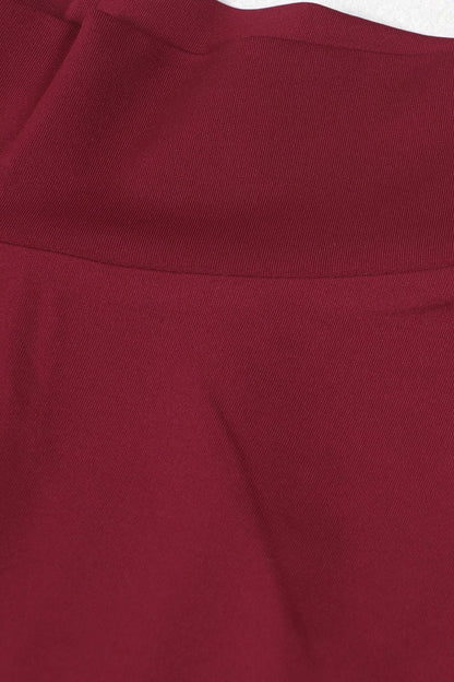 Elastic Solid Color Long Dress Two-Piece Set