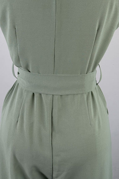 Collared Wide Leg Jumpsuit
