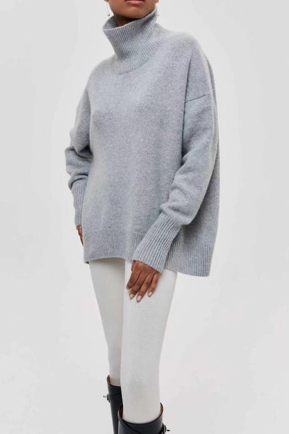 Oversized Knitted Turtleneck Sweater