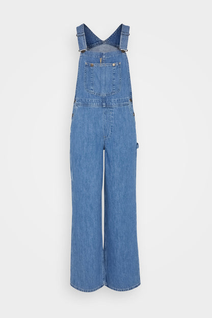Casual Loose Fit Denim Overalls