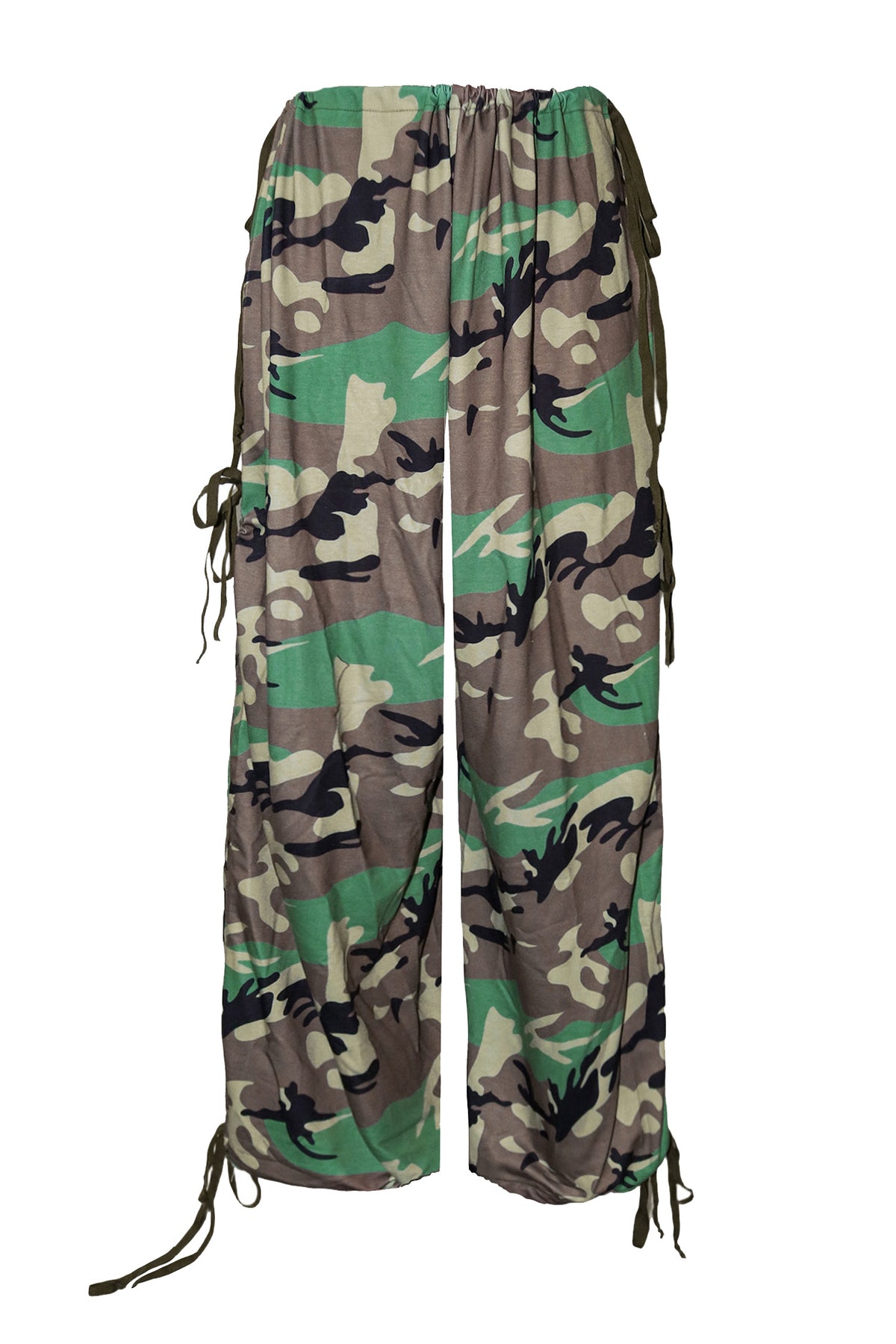 Oversized Drawstring Parachute Pants