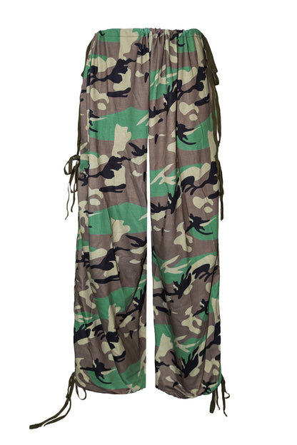 Oversized Drawstring Parachute Pants