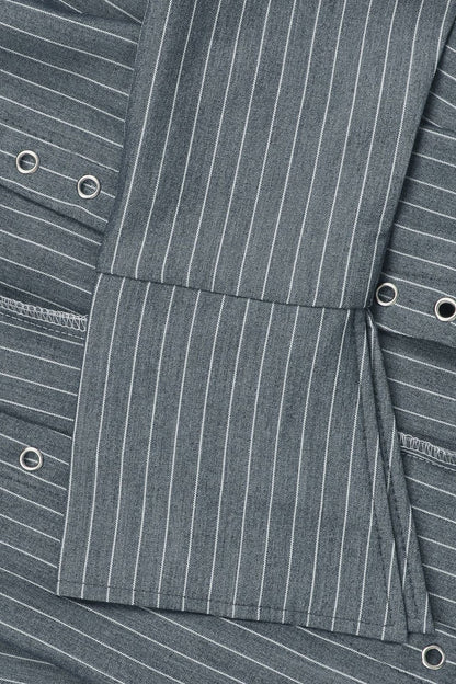 Striped Tie Front Shirt & Shorts Set
