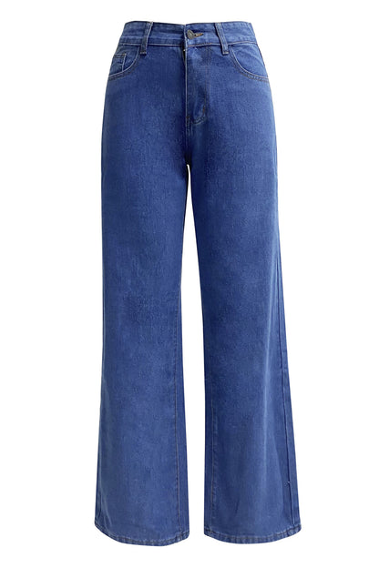 Straight Leg Long Jeans