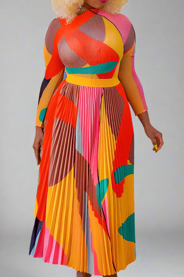 Pleated Skirt Set
