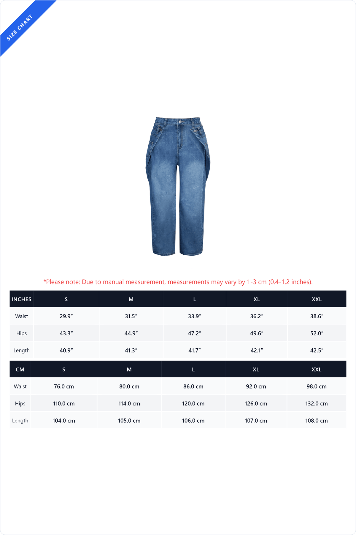 Curved Seam Barrel Leg Jeans