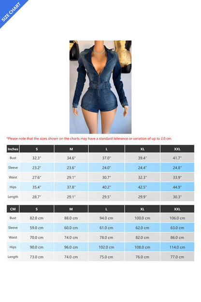 Denim Stretch Romper