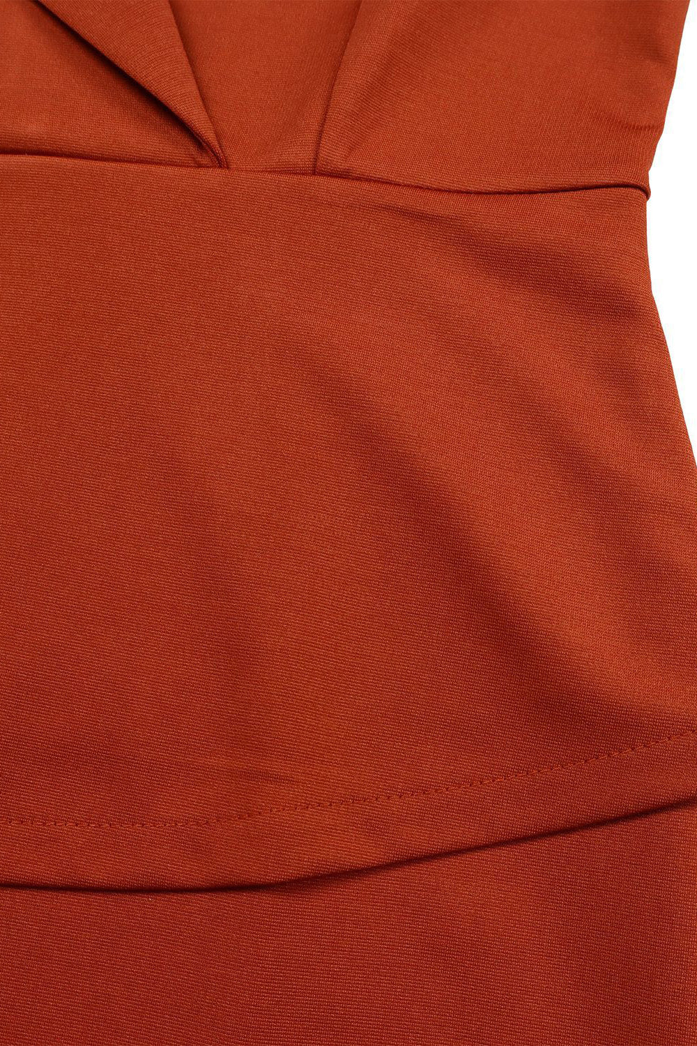 3/4 Sleeve Belted Sheath Work Dress
