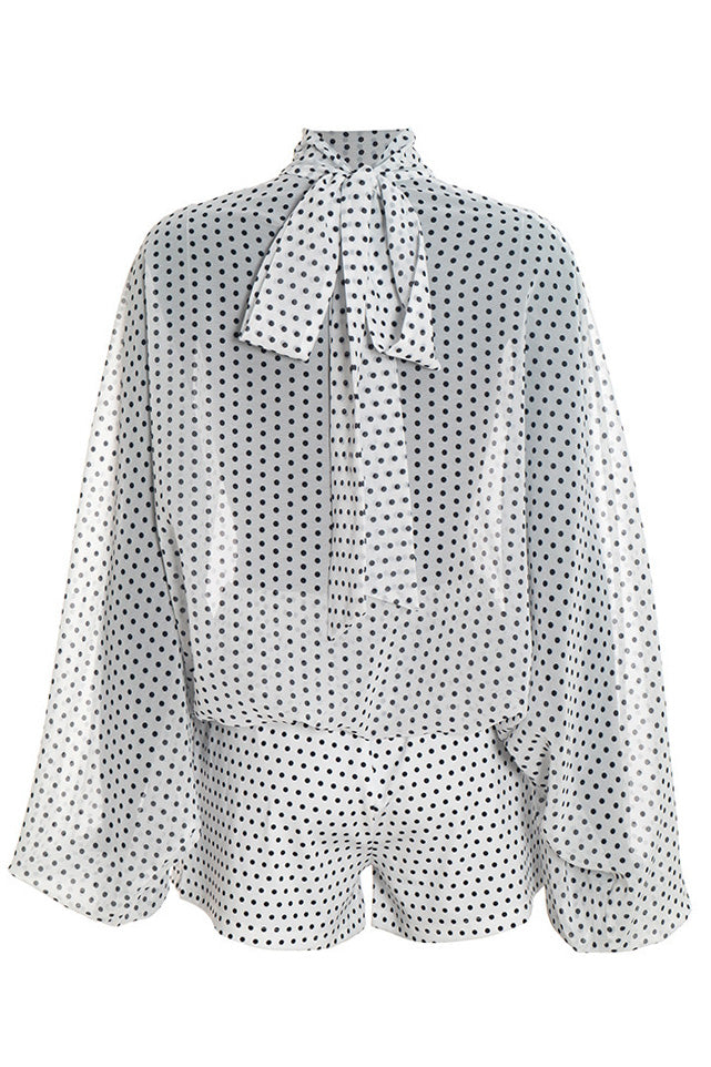 Polka Dot Sheer 2-Piece Shorts Set