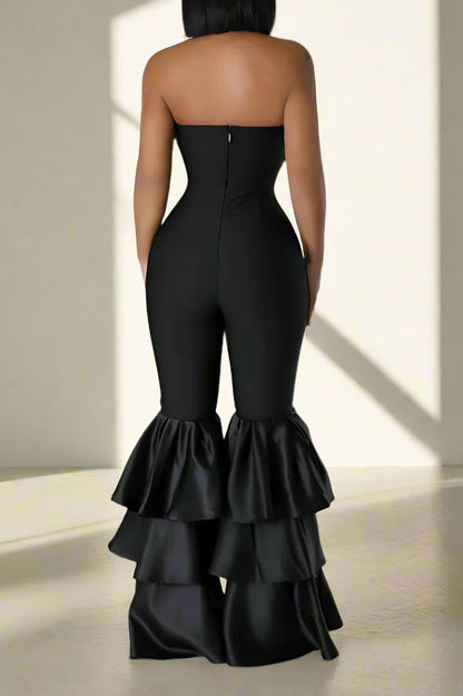 Ruffle Strapless Jumpsuit