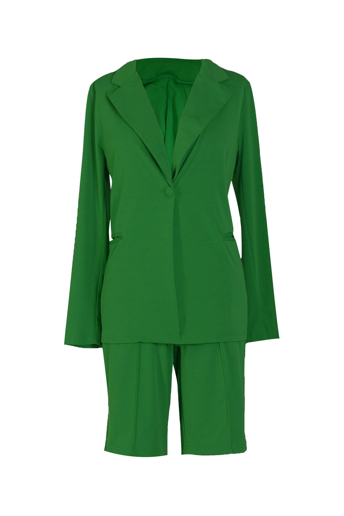Casual Blazer and Shorts Set