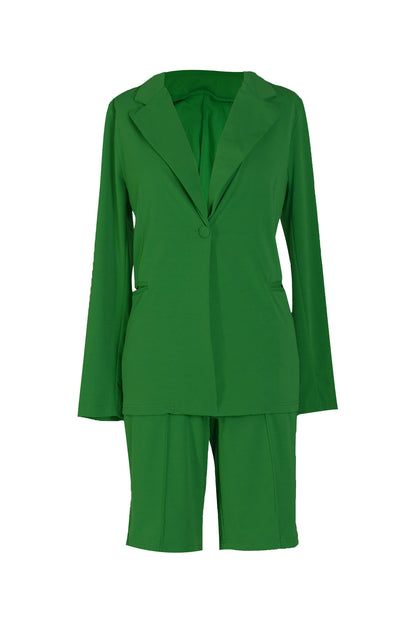 Casual Blazer and Shorts Set