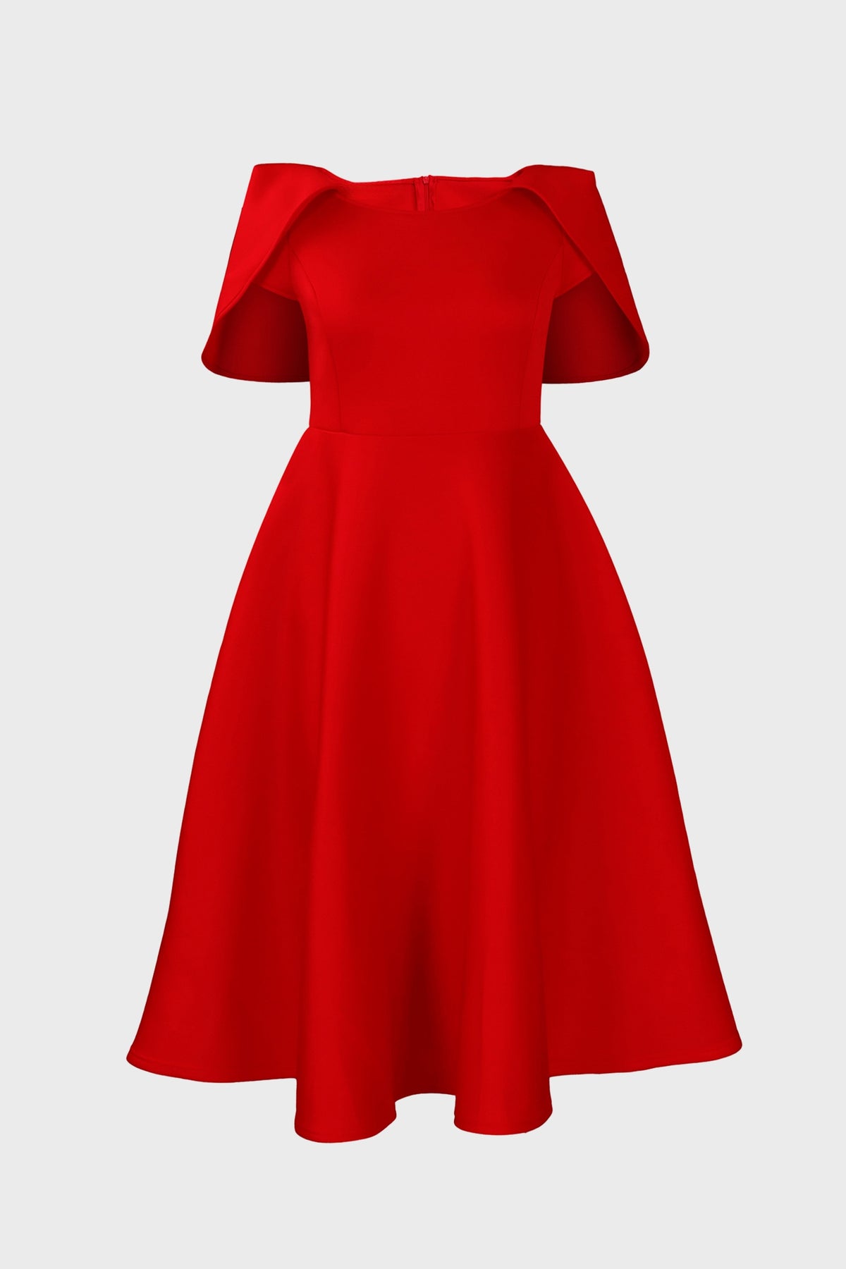 Fit-And-Flare Midi Dress