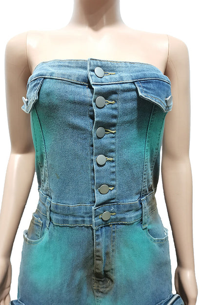 Denim Cargo Dress