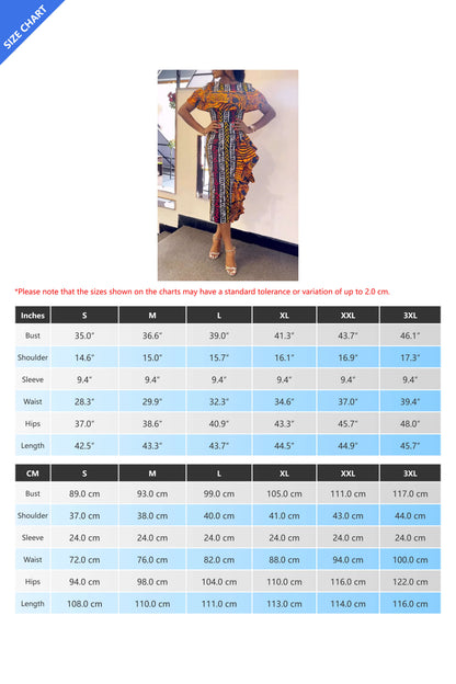 Print Contrast Ruffle Back-Vent Dress