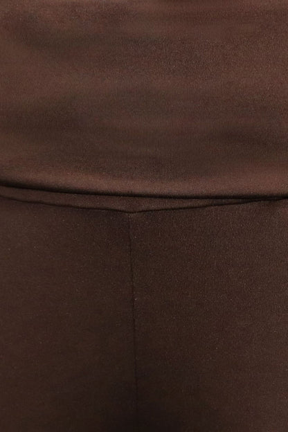 Fitted Short Sleeve Flare Pant Set