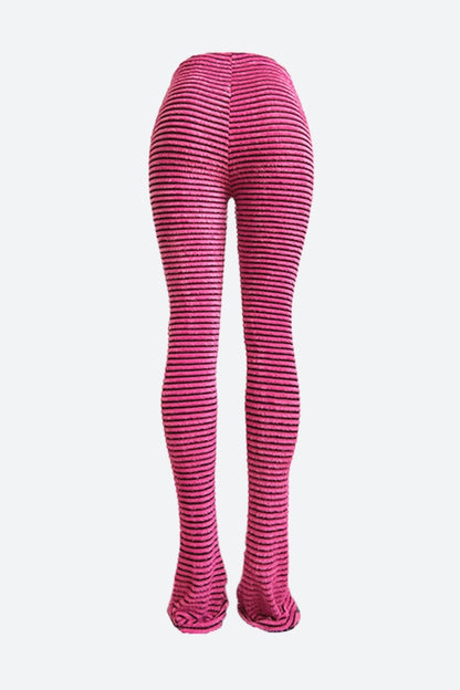 Striped Fuzzy Leggings