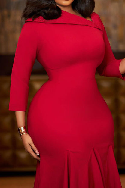 Asymmetrical High-Waist Mermaid Dress