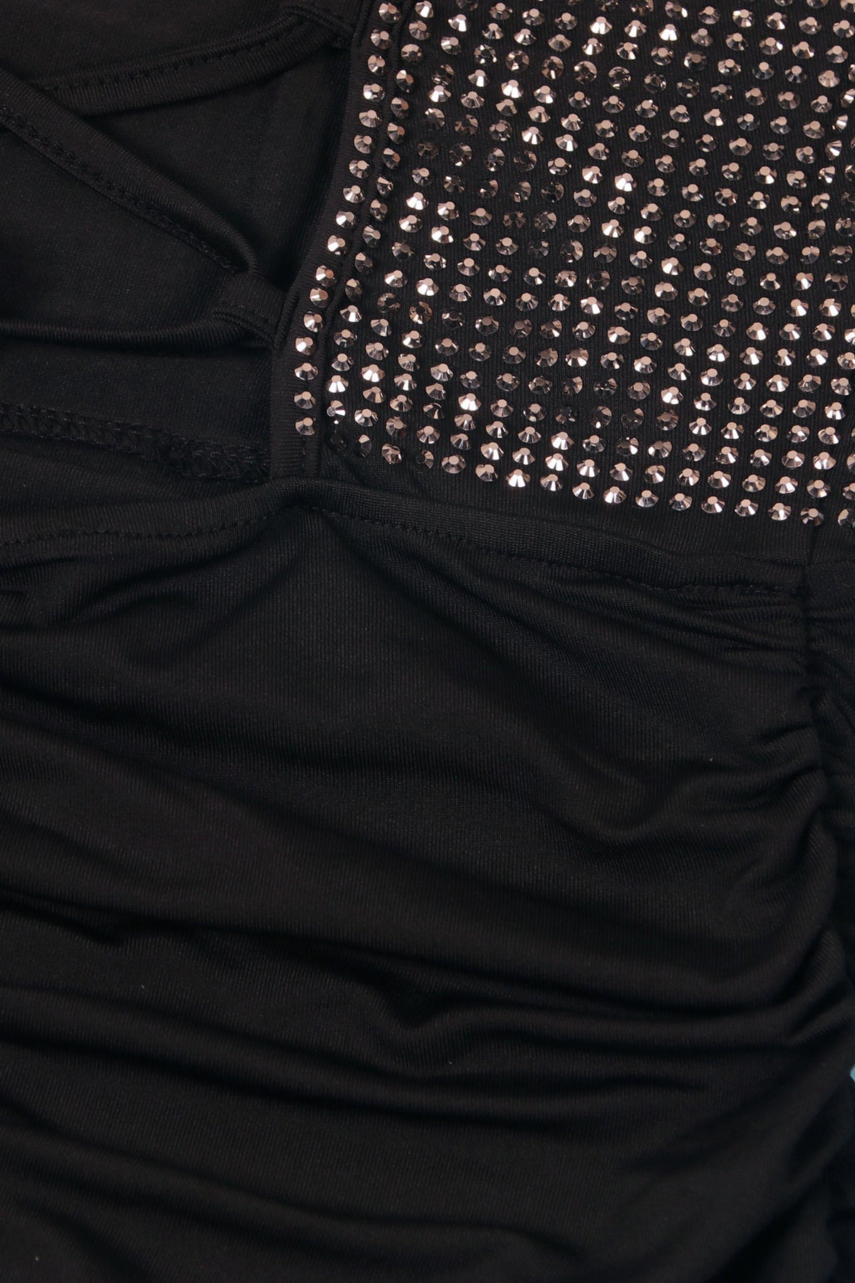 Rhinestone Lace-Up Cutout Mermaid Dress