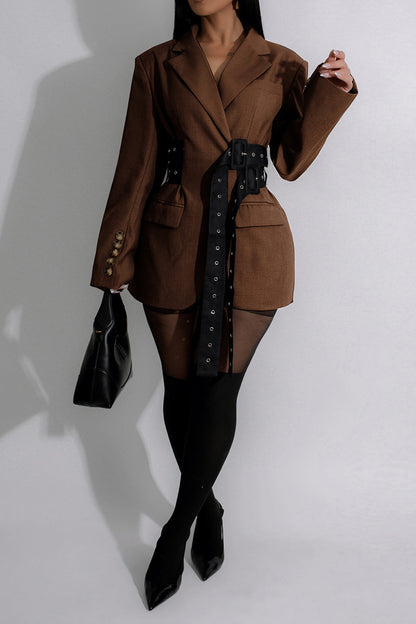 Double Side Belted Blazer