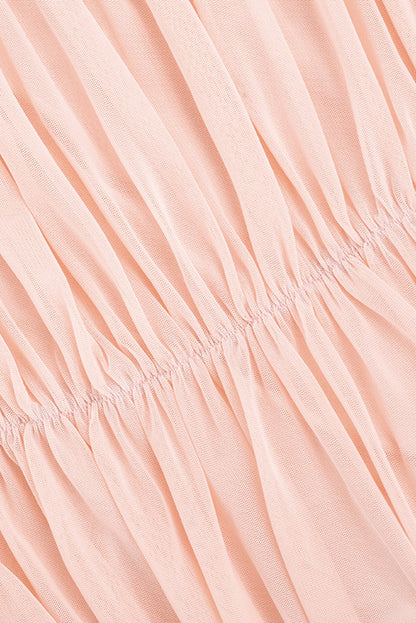 Strapless Draped Ruched Mini Dress