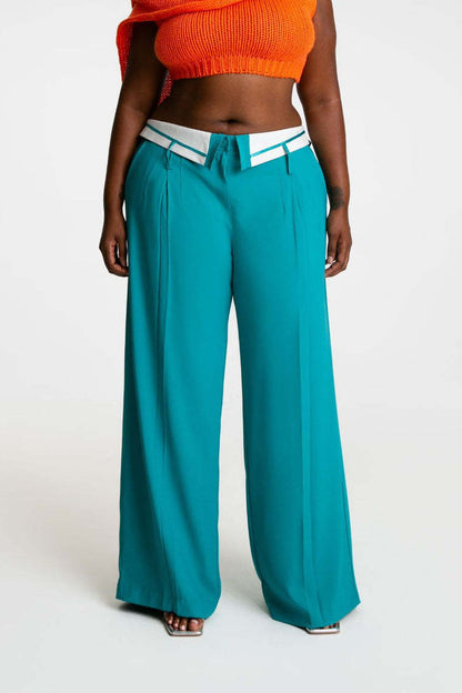 Wide Leg Slack Pants